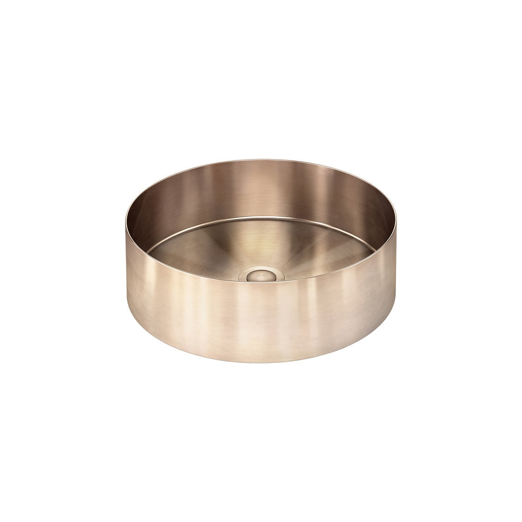 Steel Round Bathroom Basin 380 x 110 PVD