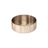 Steel Round Bathroom Basin 380 x 110 PVD
