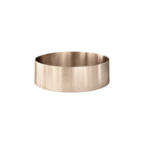 Steel Round Bathroom Basin 380 x 110 PVD - Champagne