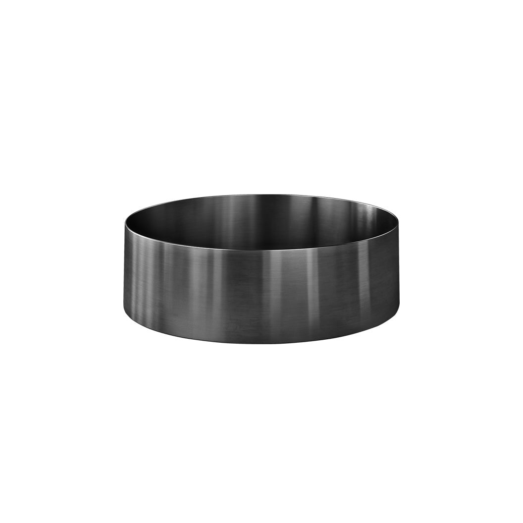 Steel Round Bathroom Basin 380 x 110 - Shadow