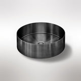 Steel Round Bathroom Basin 380 x 110 - full product view