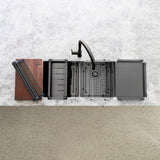 Chopping Board - side profile view, kitchen sink accessory