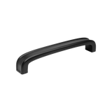 Momo Monaco D Handle 160mm in Matt Black - front view