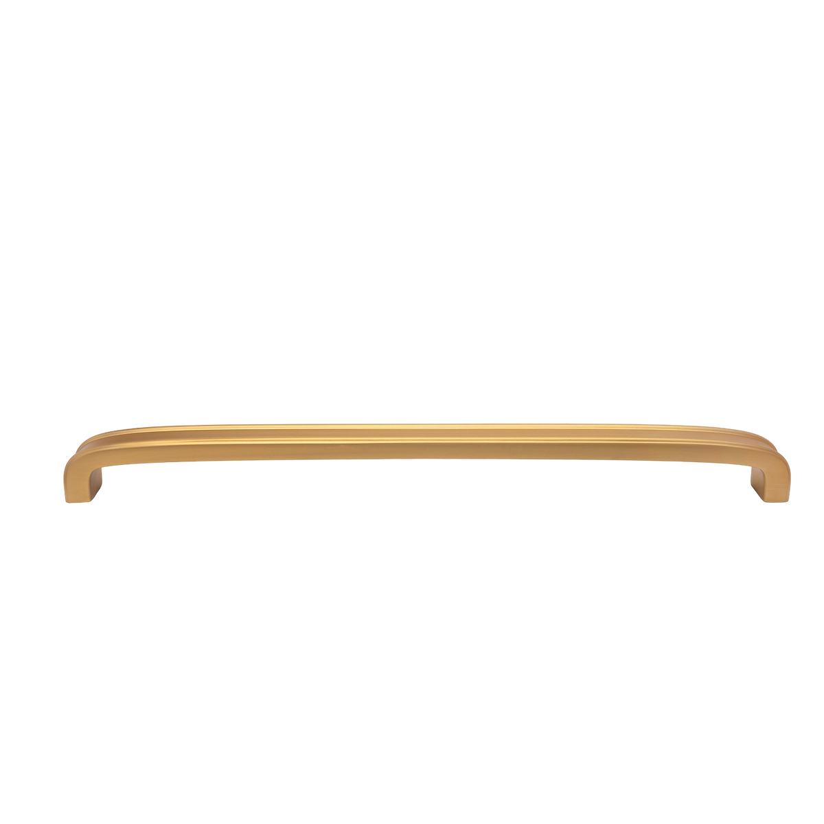 Momo Monaco D Handle 320mm in Brushed Satin Brass - rear mounting detail