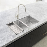 Kitchen Sink Colander - Brushed Nickel