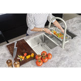Kitchen Sink Colander - Brushed Nickel