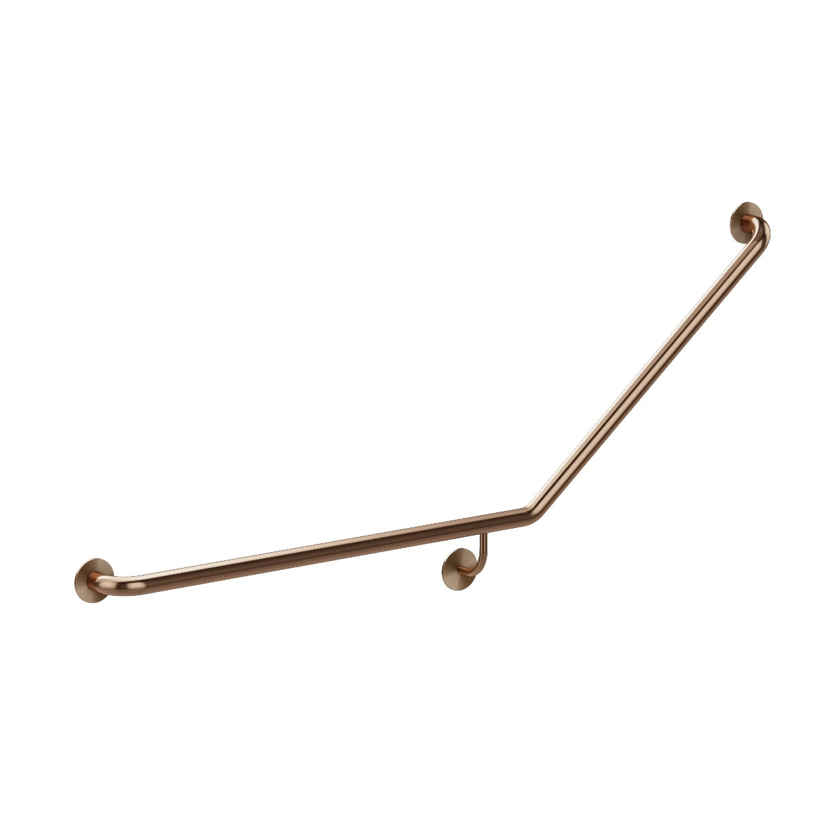 care range 40 degree Left Side grab rail in Tiger Bronze - side profile view