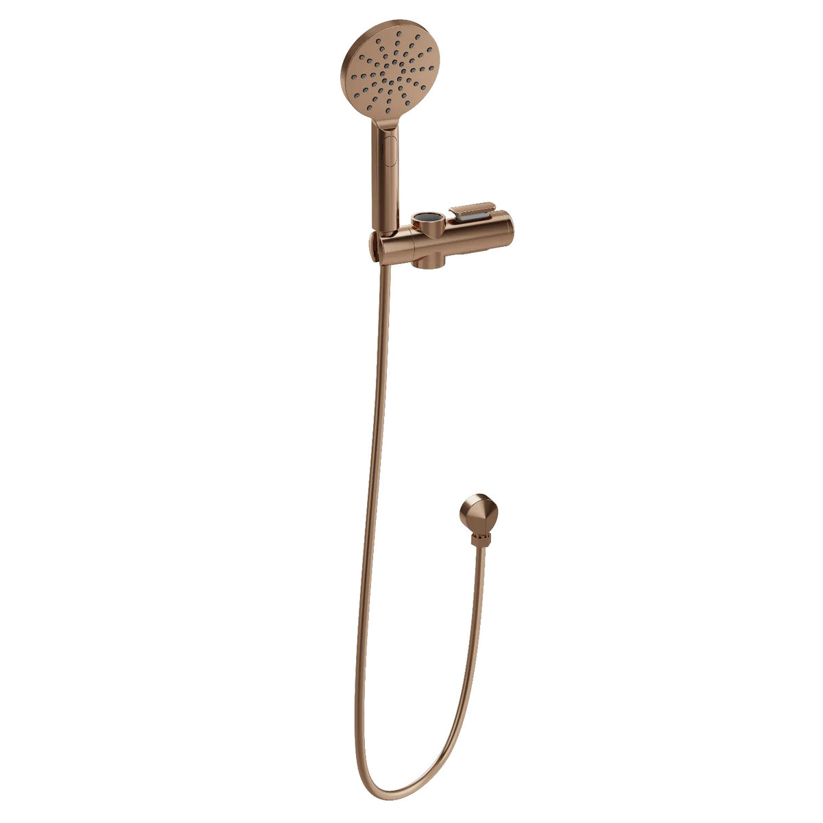 care range hand shower sliding bracket set in Tiger Bronze - side profile view
