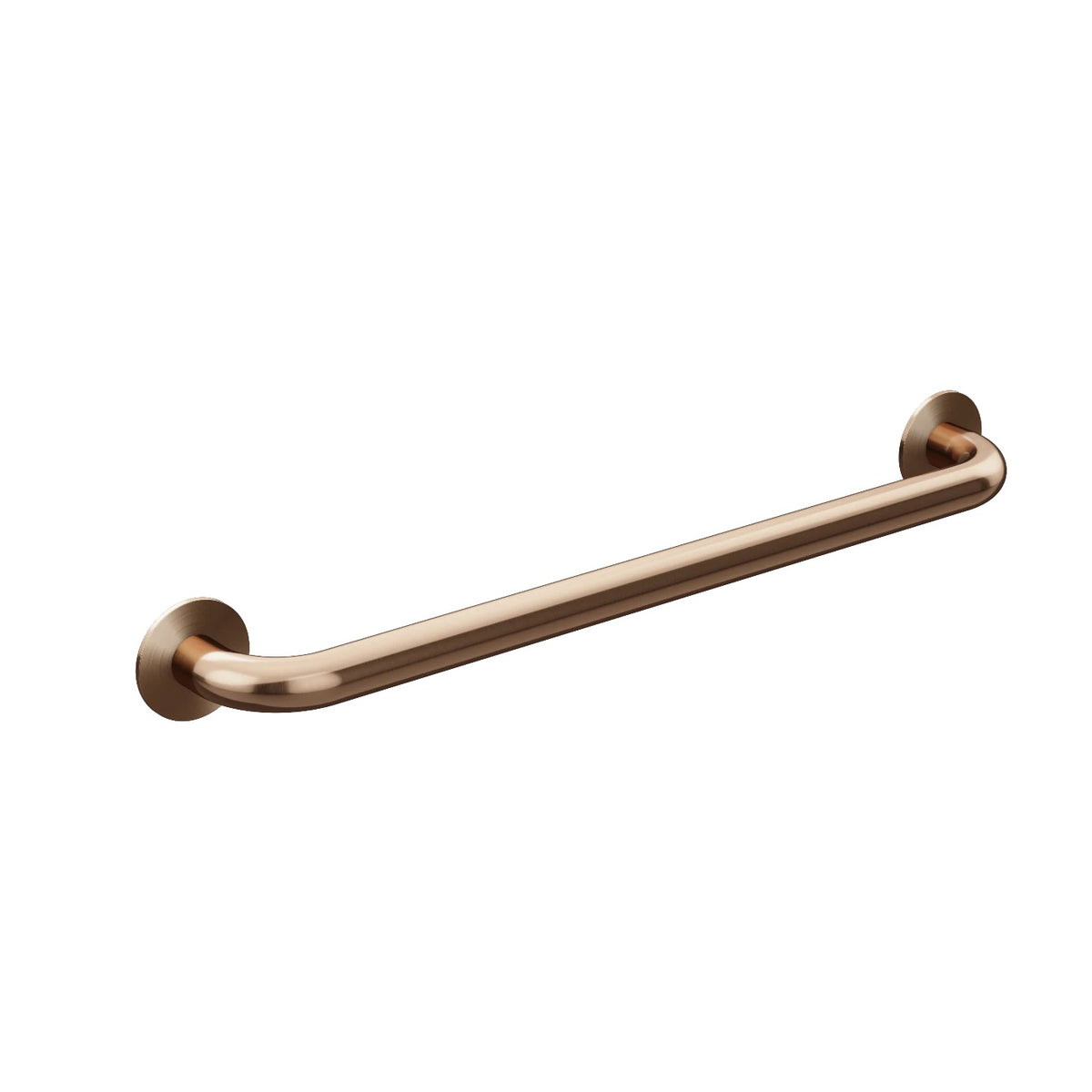 care range straight grab rail 600mm in Tiger Bronze - side profile view