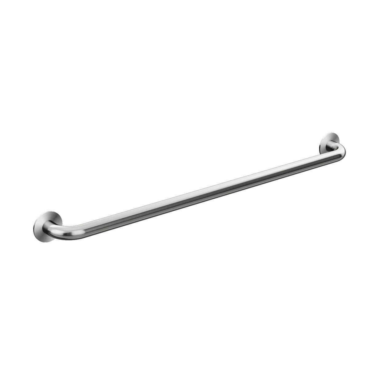 care range straight grab rail 900mm in Brushed Nickel - close-up detail view