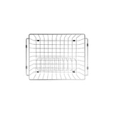 Dish Rack in Brushed Nickel - front view, kitchen sink accessory