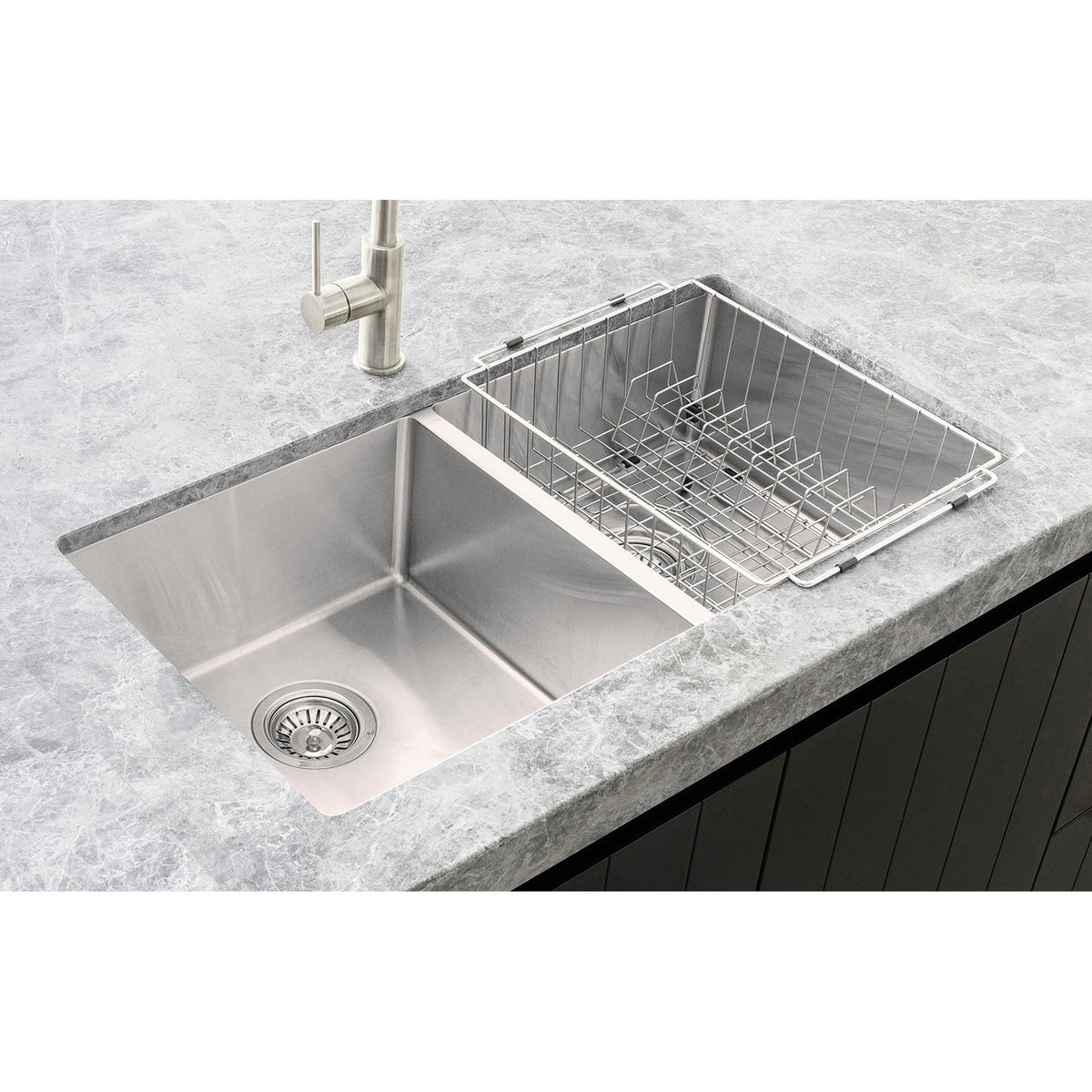 Dish Rack - Brushed Nickel