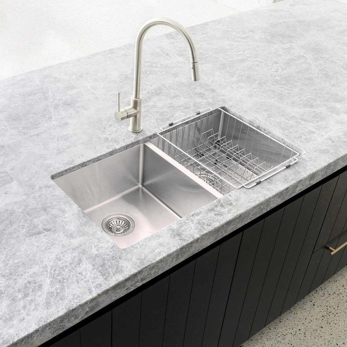 Dish Rack - Brushed Nickel