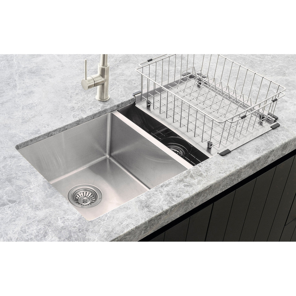 Dish Rack - Brushed Nickel