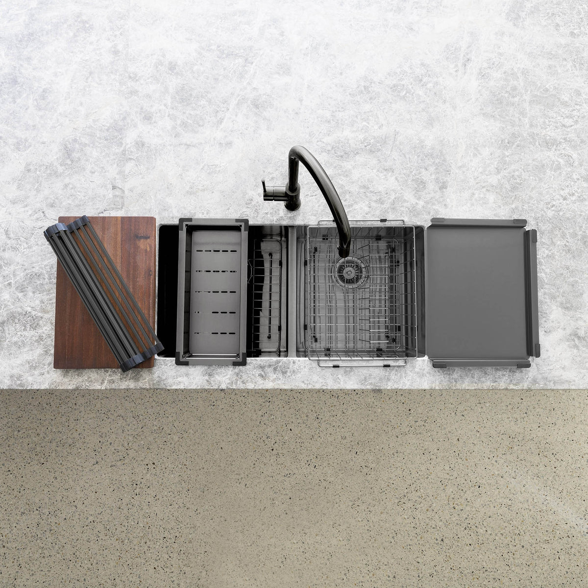 Dish Rack - side profile view, kitchen sink accessory (20 of 20)