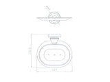Medoc Soap Dish - Matte Black