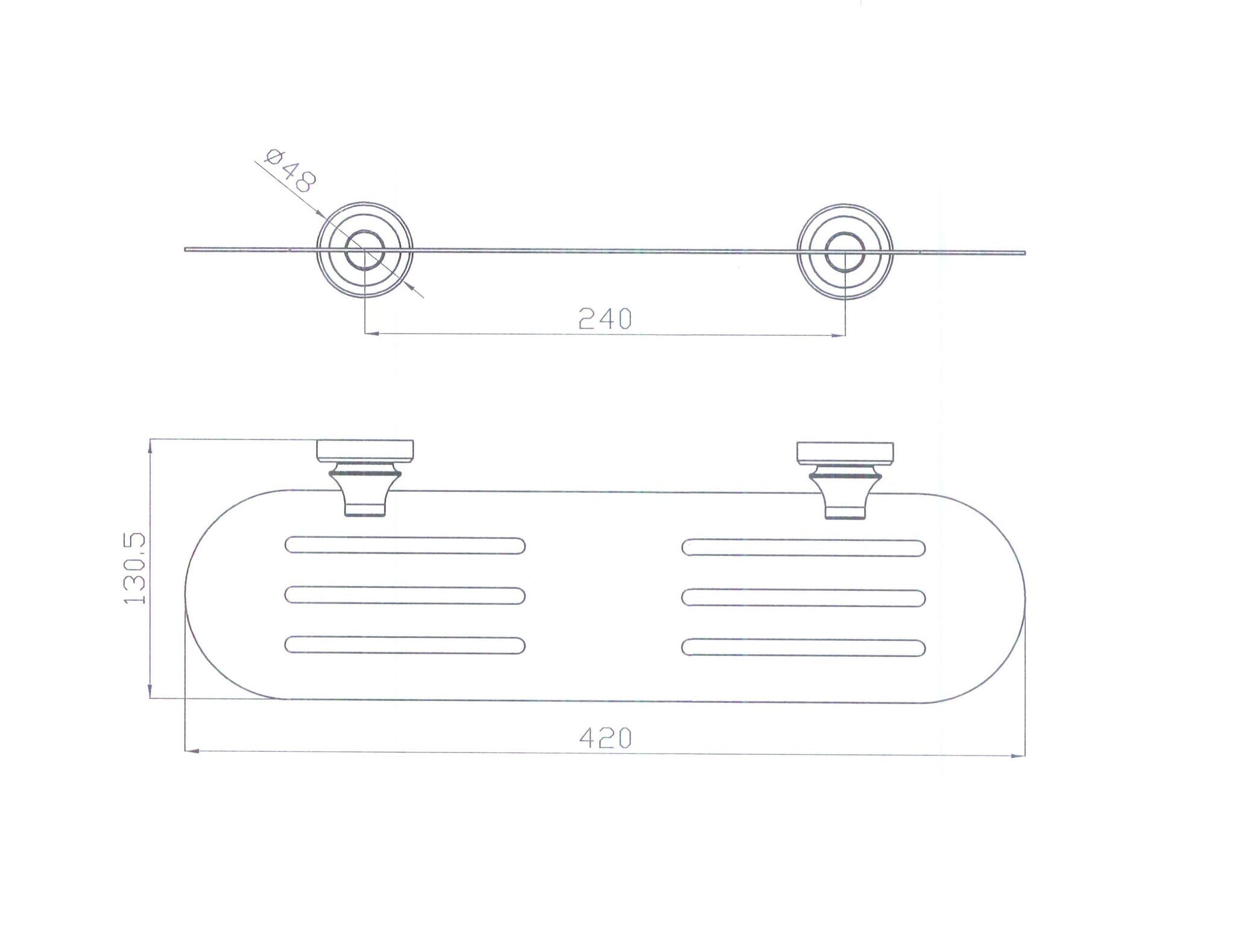 Medoc Metal Shelf - Matte Black