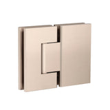 Glass to Glass Shower Door Hinge - Champagne