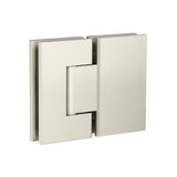Glass to Glass Shower Door Hinge - Brushed Nickel