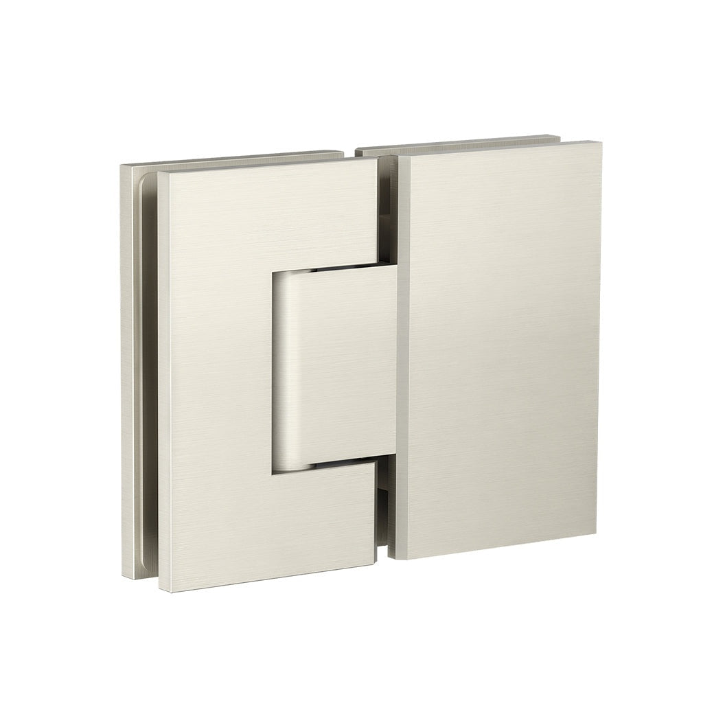 Glass to Glass Shower Door Hinge - Brushed Nickel