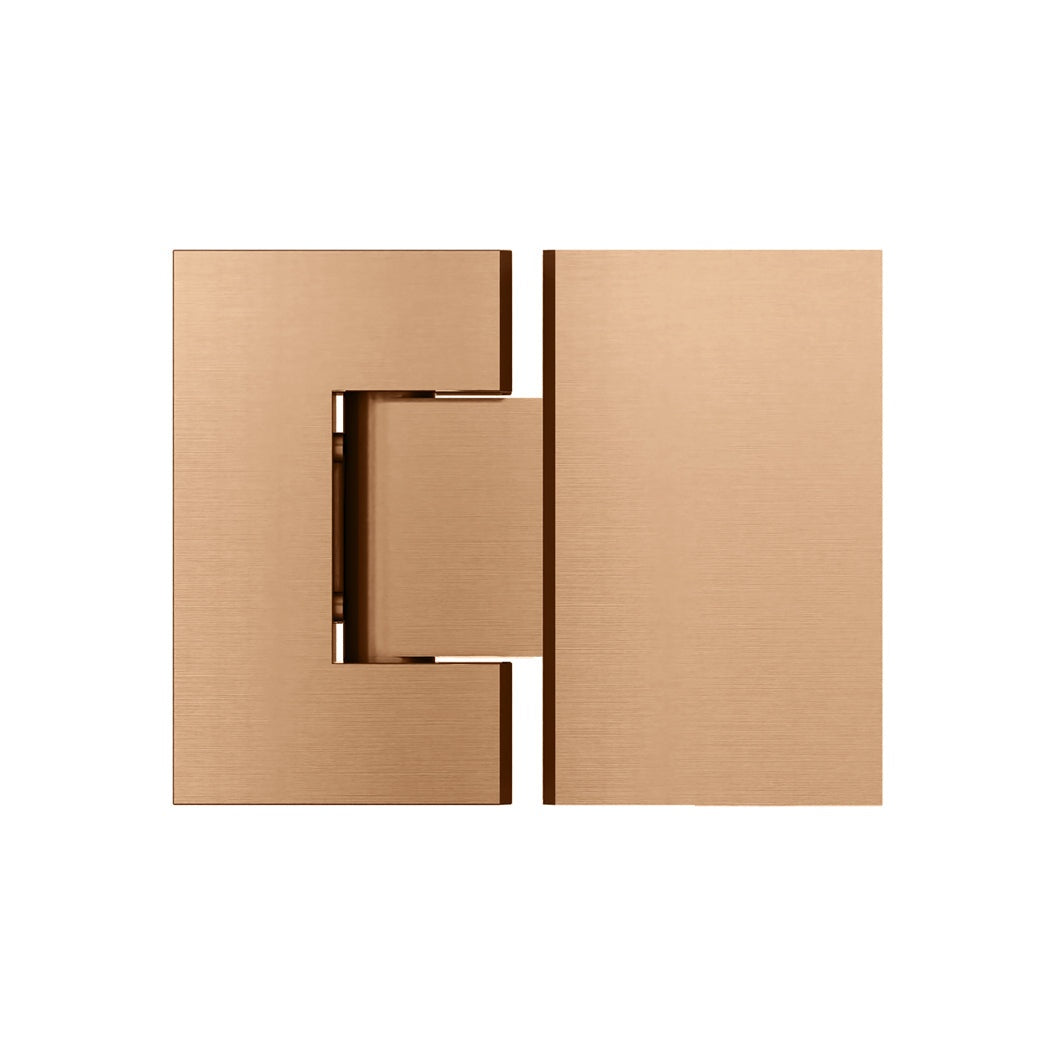 Glass to Glass Shower Door Hinge - Lustre Bronze