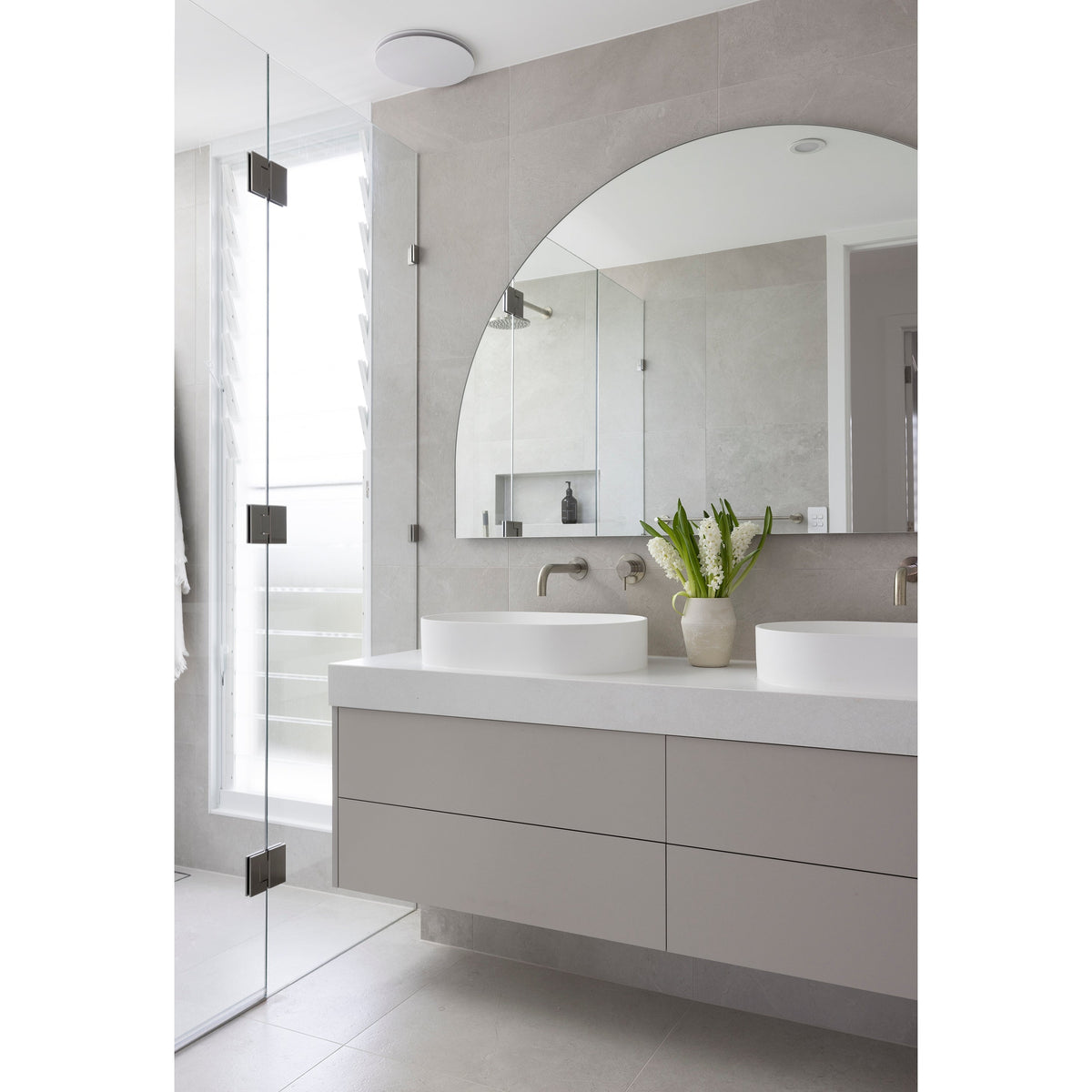 Glass to Glass Shower Door Hinge - angled product view (26 of 26)