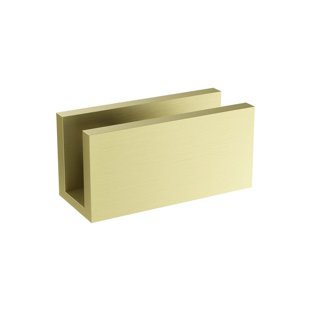Glass Fixing U Bracket - Tiger Bronze