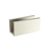 Glass Fixing U Bracket - Brushed Nickel