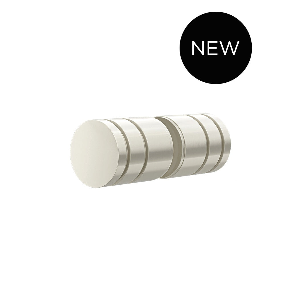 Shower Door Round Handle in Brushed Nickel - full product view