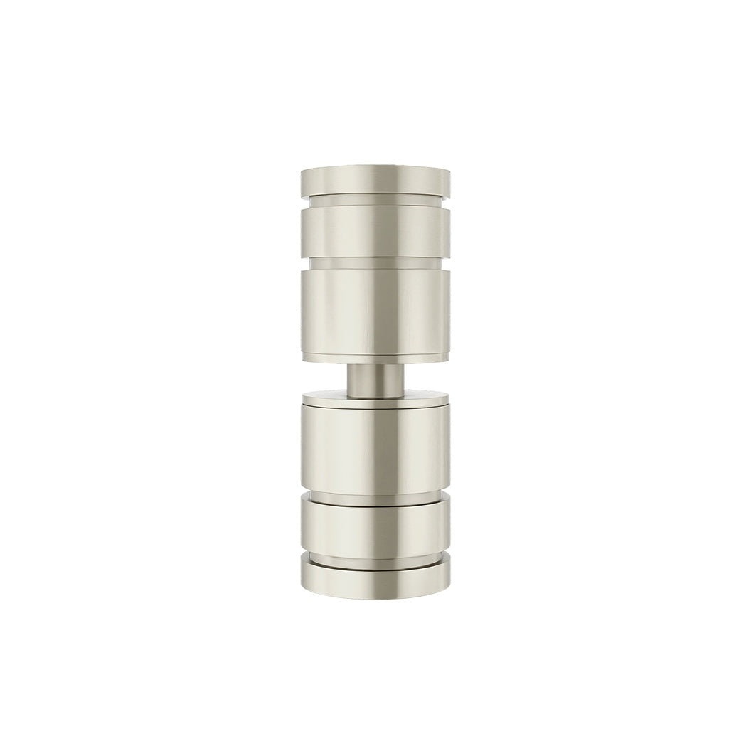 Shower Door Round Handle in Brushed Nickel - front view