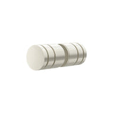 Shower Door Round Handle in Brushed Nickel - close-up detail view