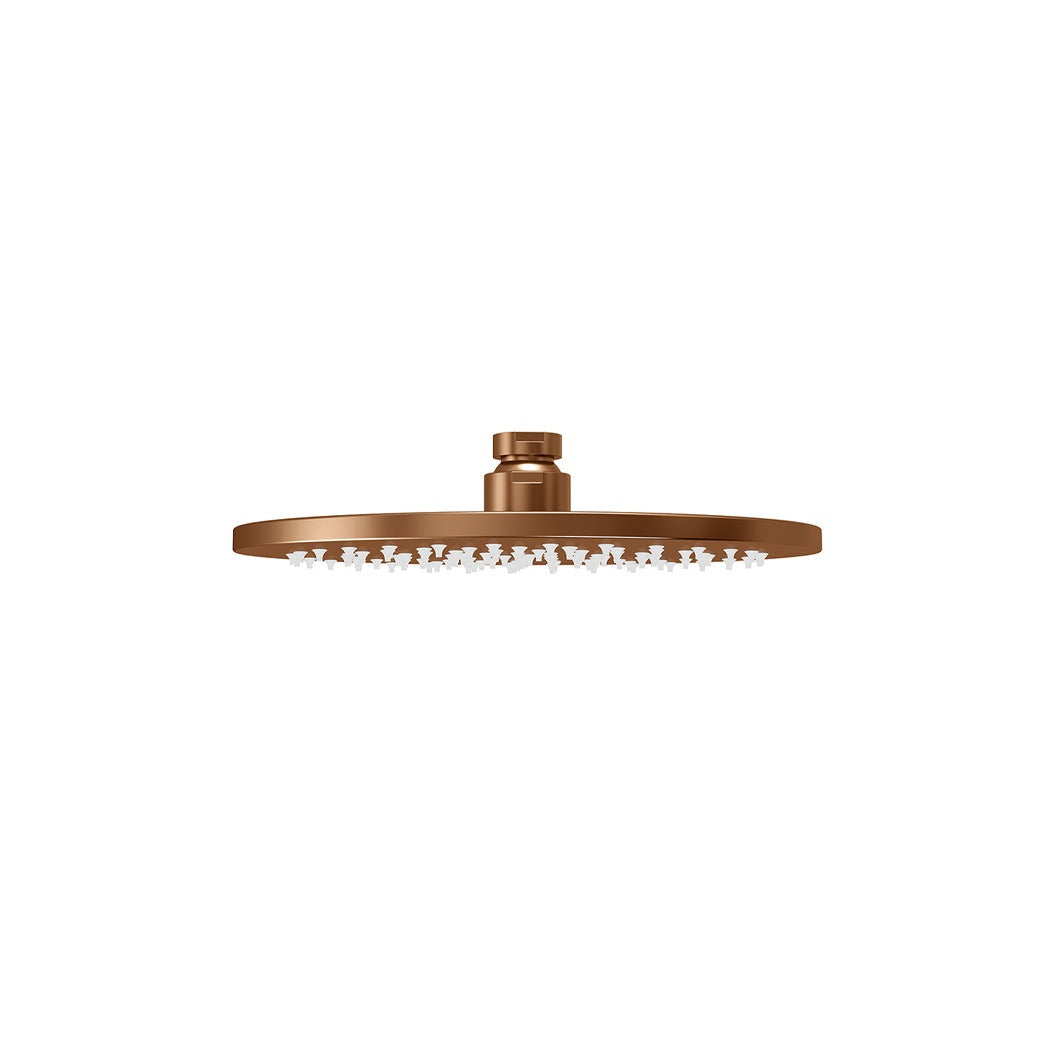 Round Shower Rose 200mm - Lustre Bronze