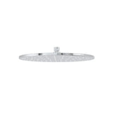 Round Shower Rose 300mm - rear mounting detail, bathroom fixture
