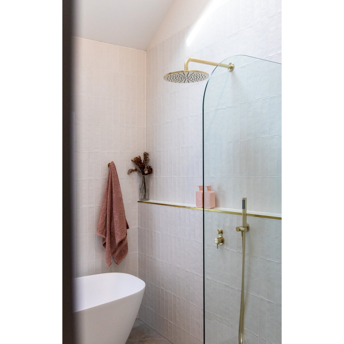 Round Shower Rose 300mm - Tiger Bronze
