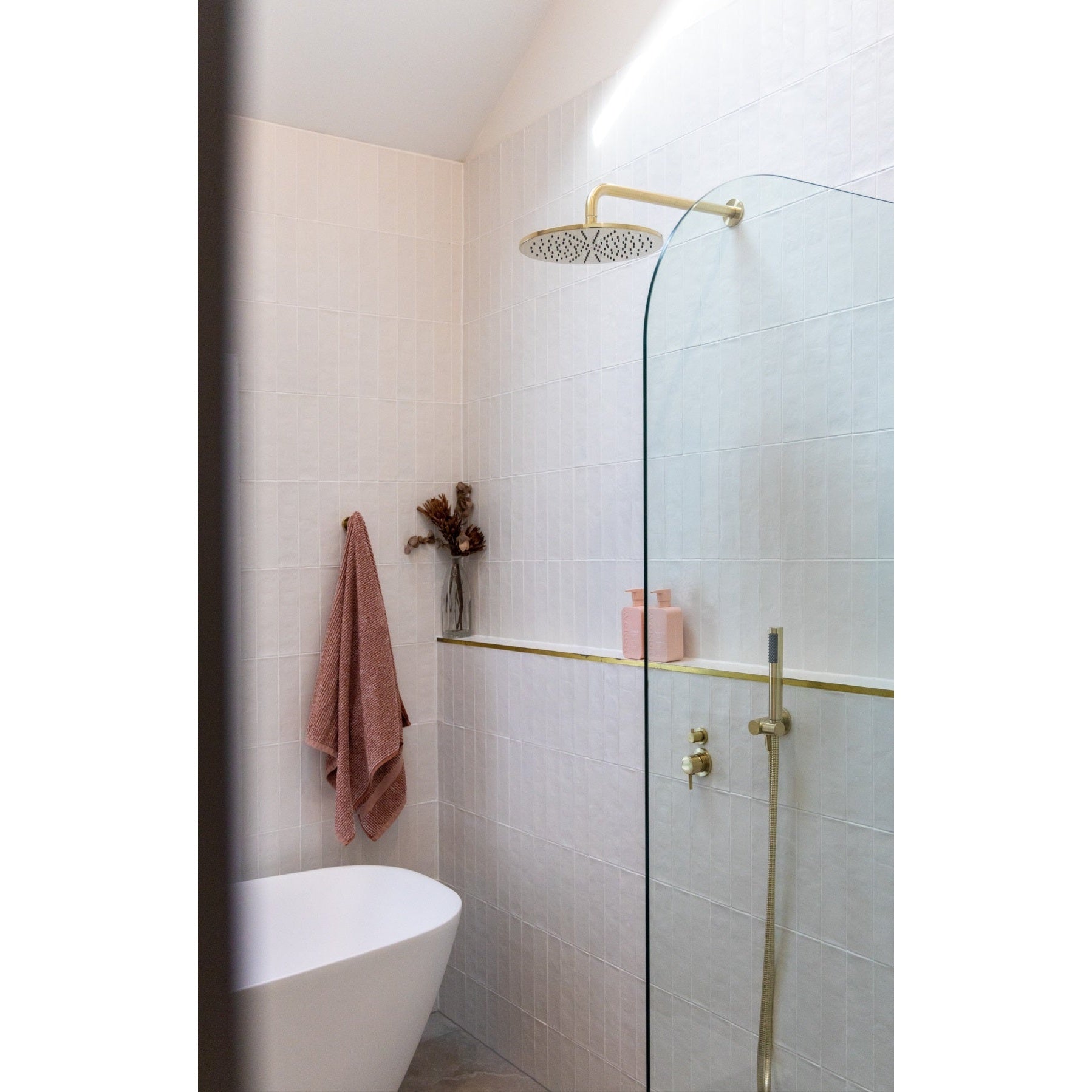 Round Shower Rose 300mm - Tiger Bronze