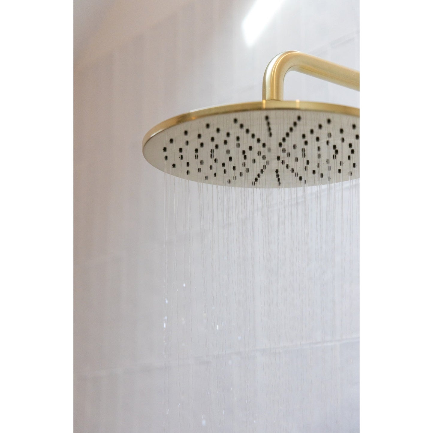 Round Shower Rose 300mm - Tiger Bronze