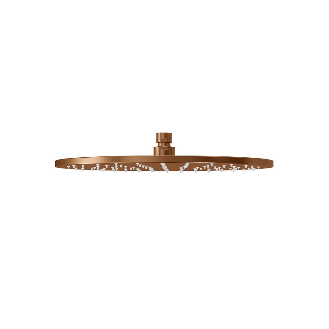 Round Shower Rose 300mm - Lustre Bronze