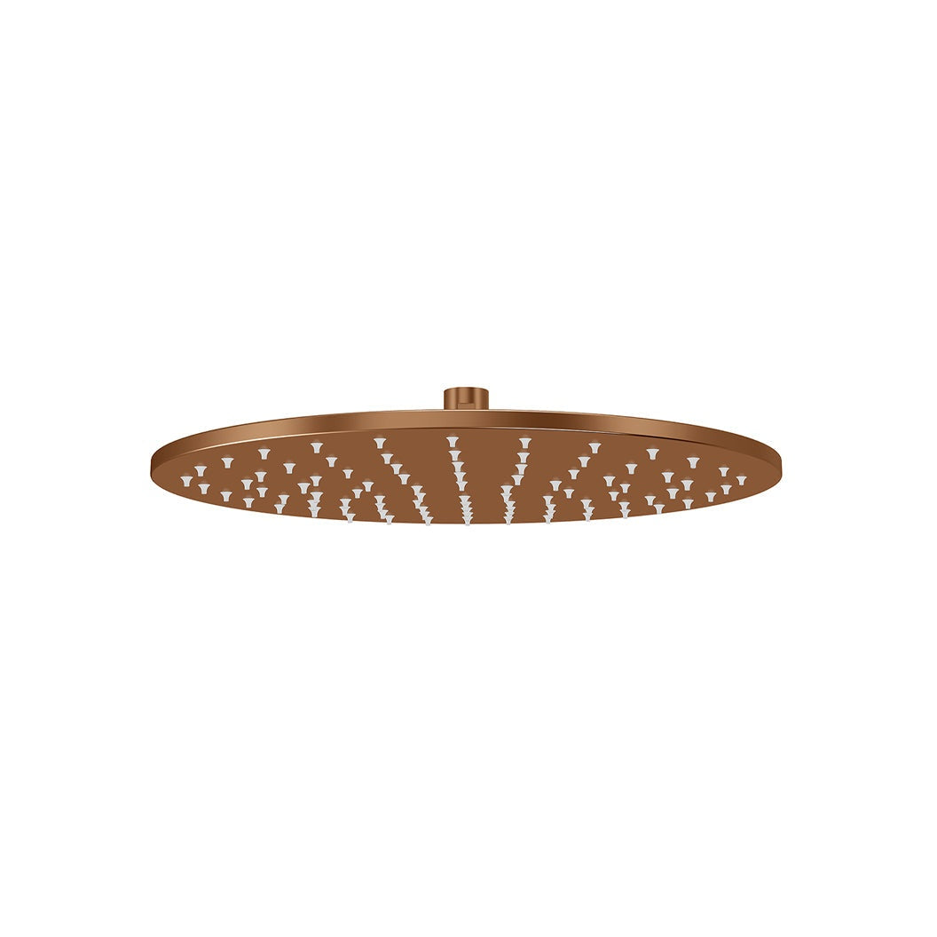 Round Shower Rose 300mm - Lustre Bronze