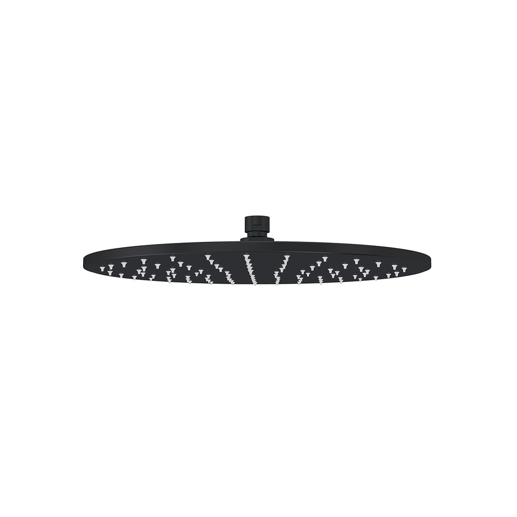 Round Shower Rose 300mm - Matte Black