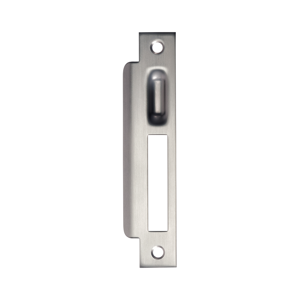 Momo Roller Mortice Lock Left Hand Strike Plate in Dark Bronze - side profile view