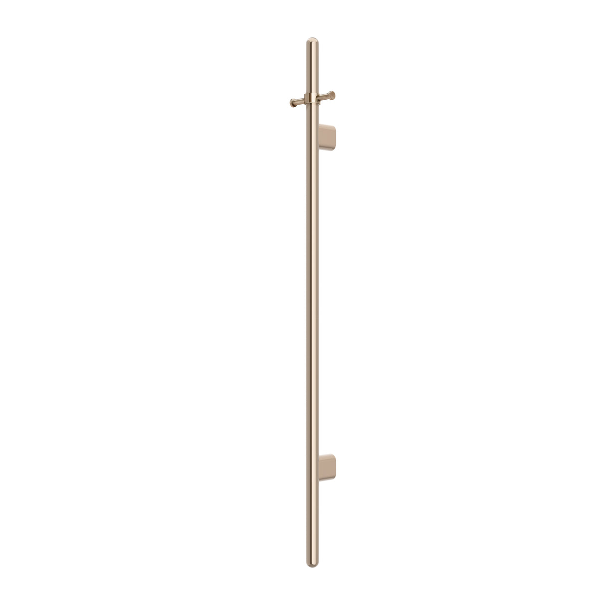 Heated Vertical Towel Rail - Champagne