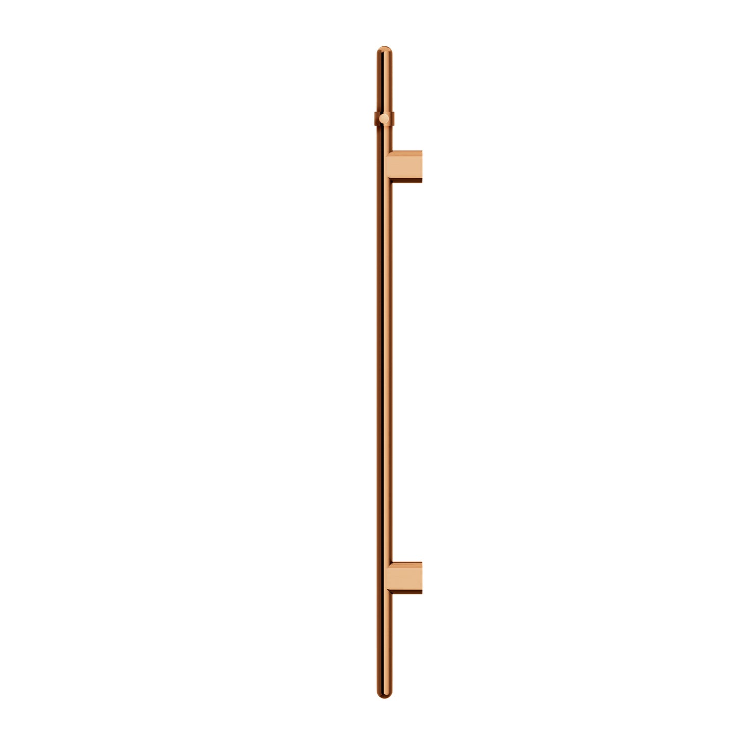 Heated Vertical Towel Rail - Lustre Bronze