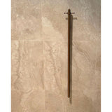 Heated Vertical Towel Rail in Tiger Bronze - full product view