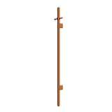 Heated Vertical Towel Rail - Lustre Bronze