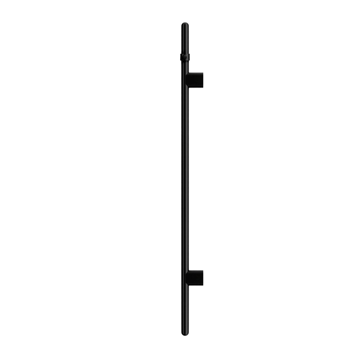 Heated Vertical Towel Rail - angled product view, bathroom accessory