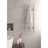 Heated Vertical Towel Rail - Matte Black