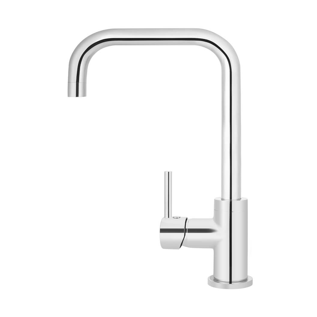 Round Kitchen Mixer Tap - Polished Chrome