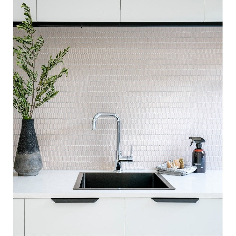 Round Kitchen Mixer Tap - Polished Chrome
