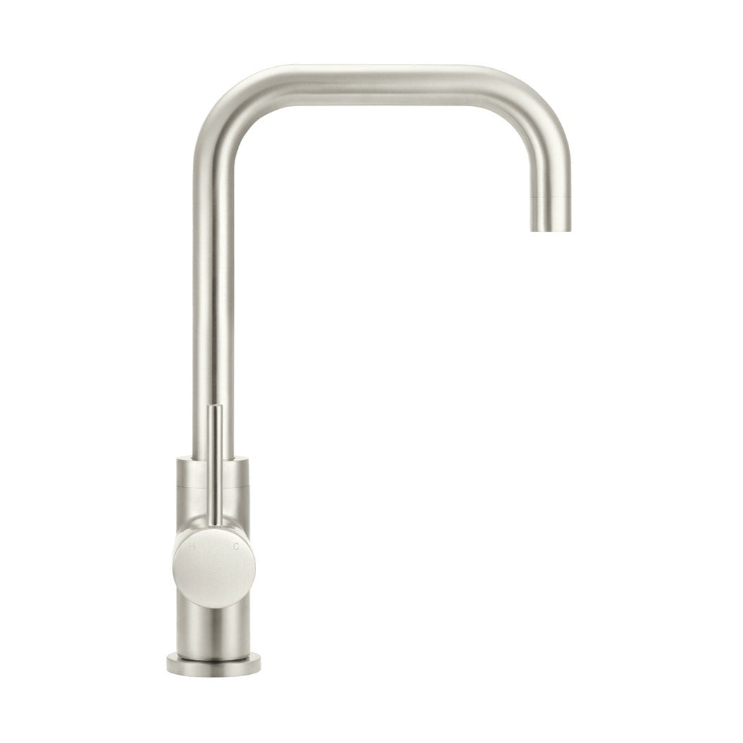 Round Kitchen Mixer Tap - Brushed Nickel