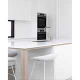 Round Kitchen Mixer Tap - Brushed Nickel